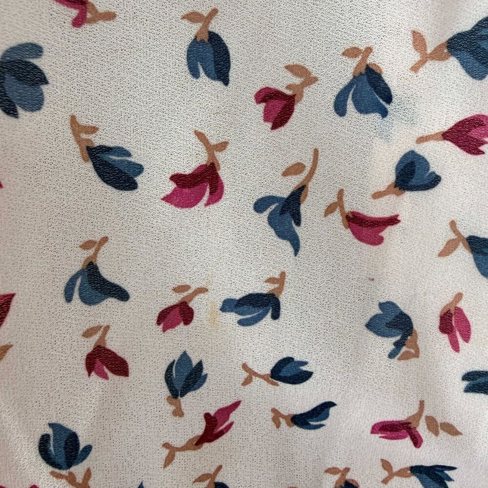 Adrienne Ross Vintage Floral Button Up Blouse Cottagecore Size 16 Oversized - Picture 4 of 9